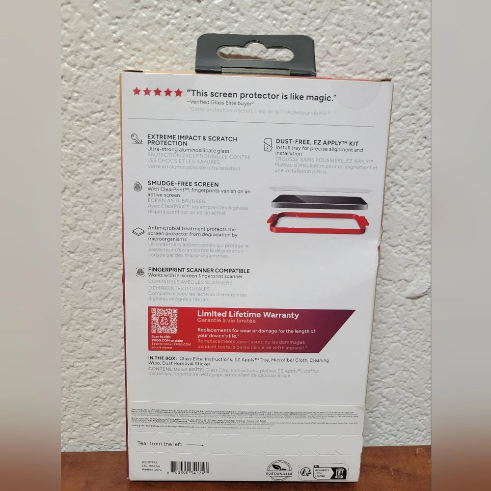 Zagg InvisibleShield Glass Elite Screen Protector for Samsung Galaxy S25 NIB